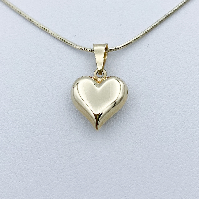 Žluté zlato přívěsek SRDCE